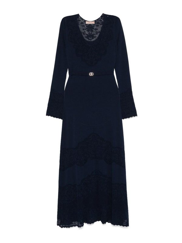Twinset Maxi Robe - Bleu