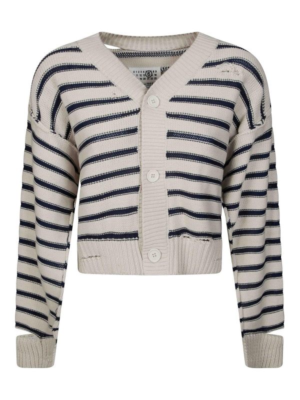 MM6 Maison Margiela Cardigan - Bleu