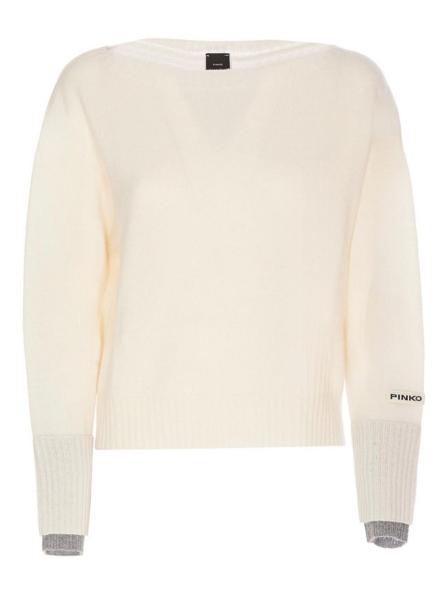 Pinko Pull Col Rond - Blanc