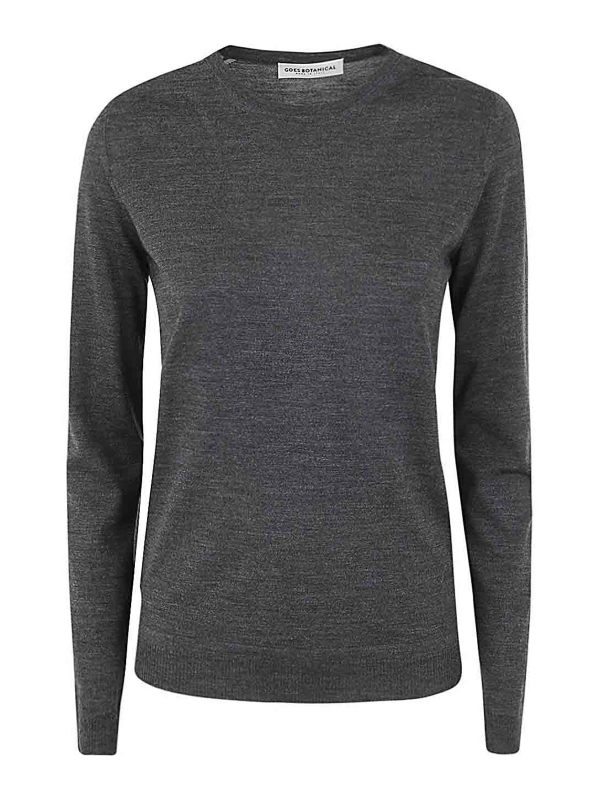 Goes botanical Pull Col Rond - Gris