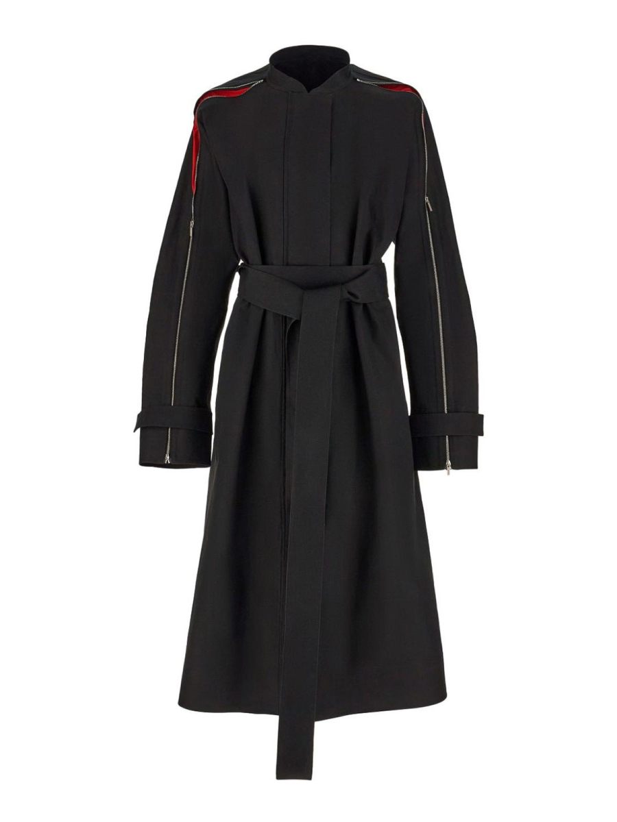 Ferragamo Manteau Court - Noir