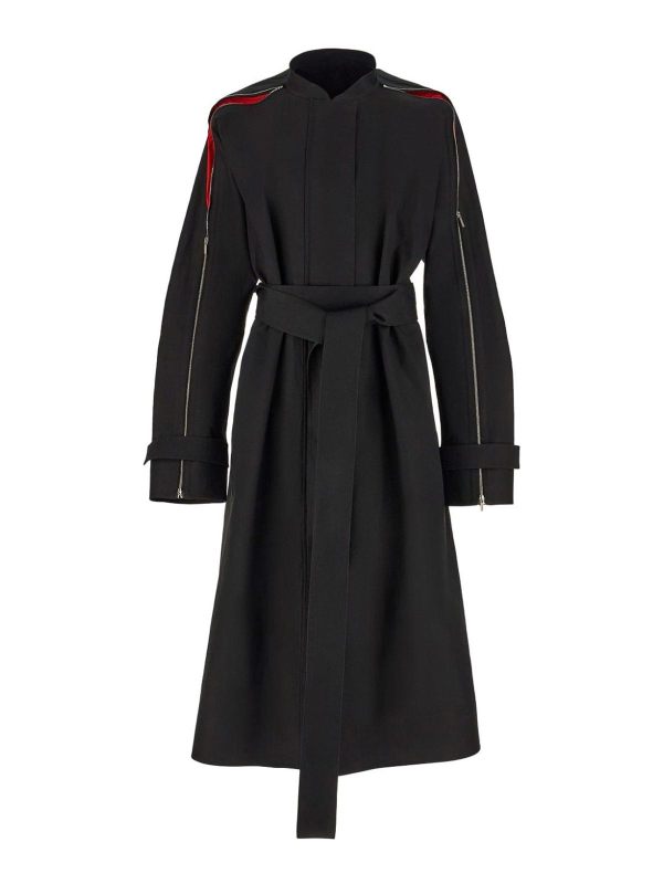 Ferragamo Manteau Court - Noir