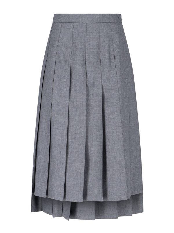 Thom Browne Jupe Midi - Gris