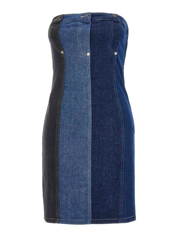 Moschino Jeans Robe Au Genou - Bleu