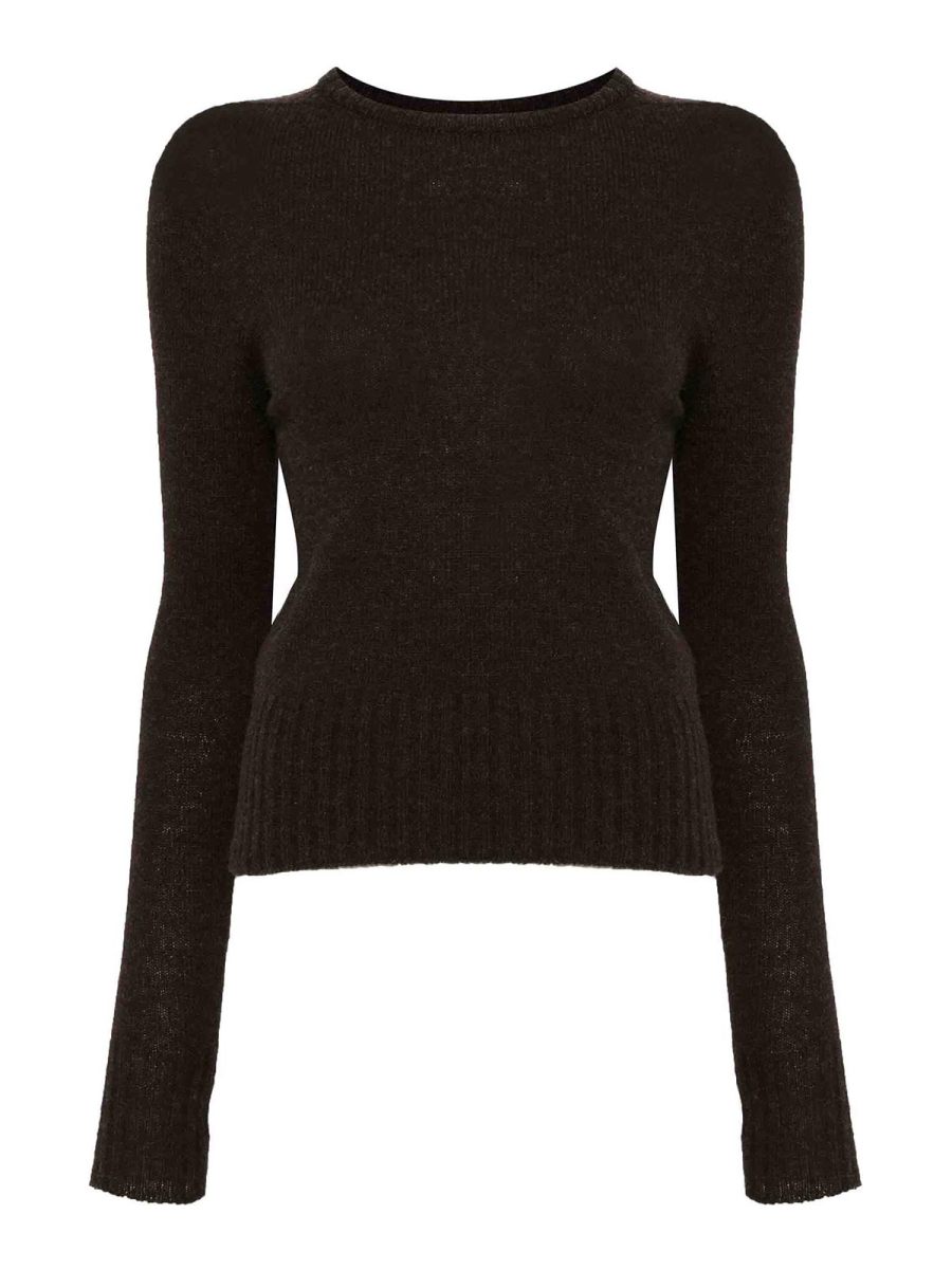 Lemaire Pull Col Rond - Marron