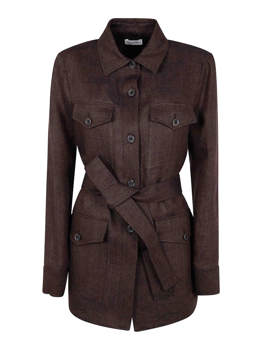 P. A.R. O.S. H. Veste Casual - Marron
