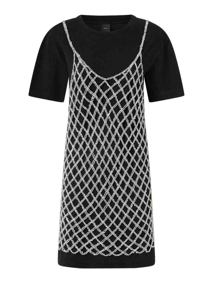 Pinko Robe Au Genou - Noir