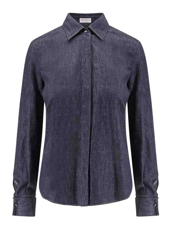 Brunello Cucinelli Chemise - Bleu