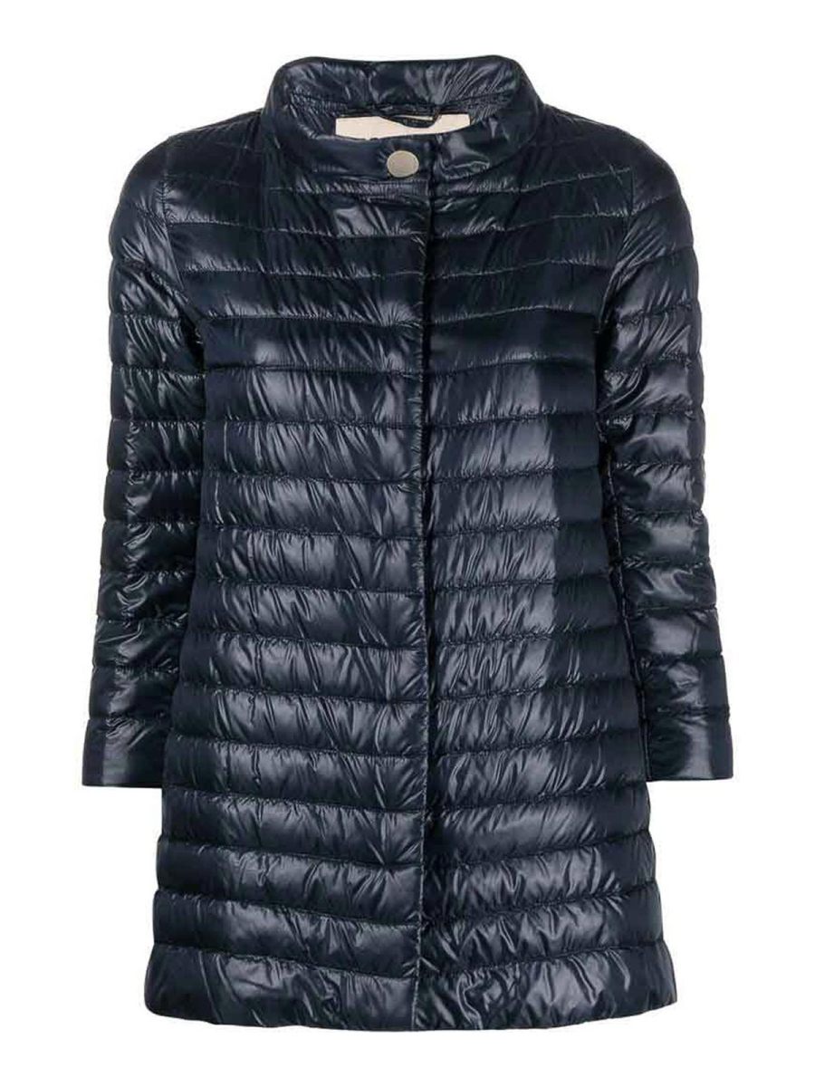 Herno Manteau Au Genou - Bleu
