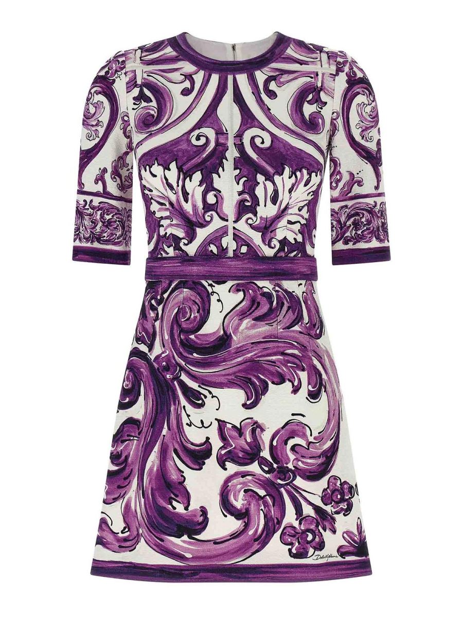 Dolce & Gabbana Robe Au Genou - Multicolore