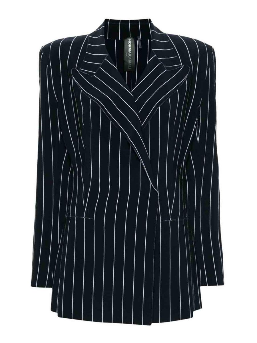 Norma Kamali Veste Casual - Bleu