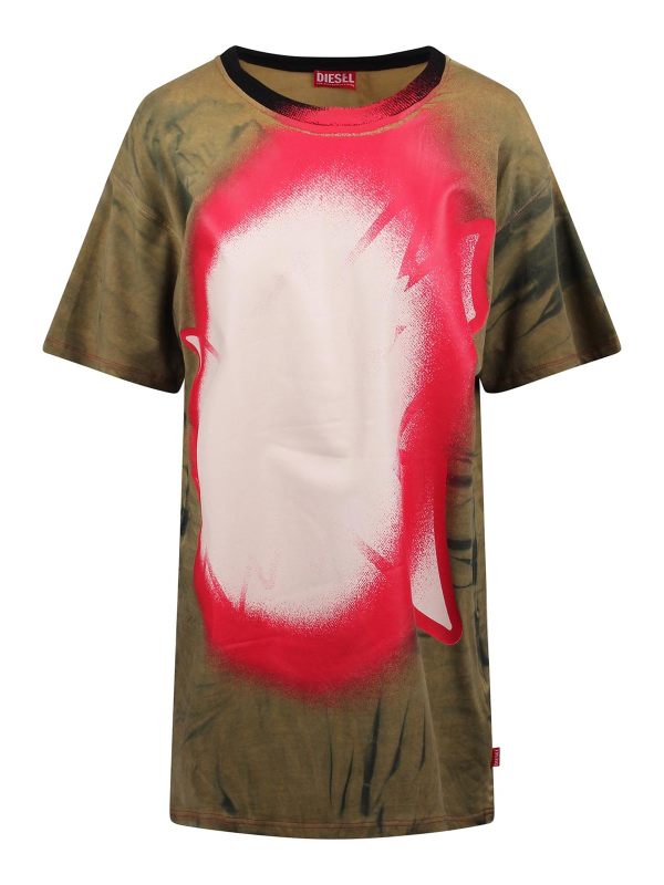 Diesel Robe Courte - Multicolore