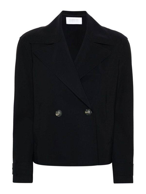 Harris Wharf London Manteau Court - Noir