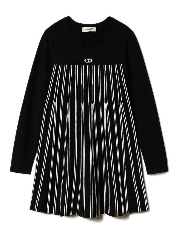 Twinset Robe Au Genou - Noir