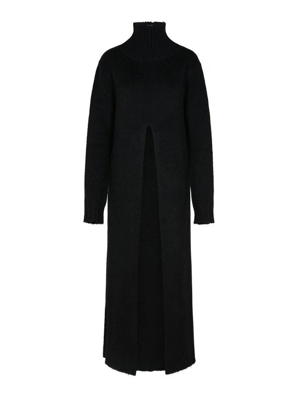 Jil Sander Robe Au Genou - Noir