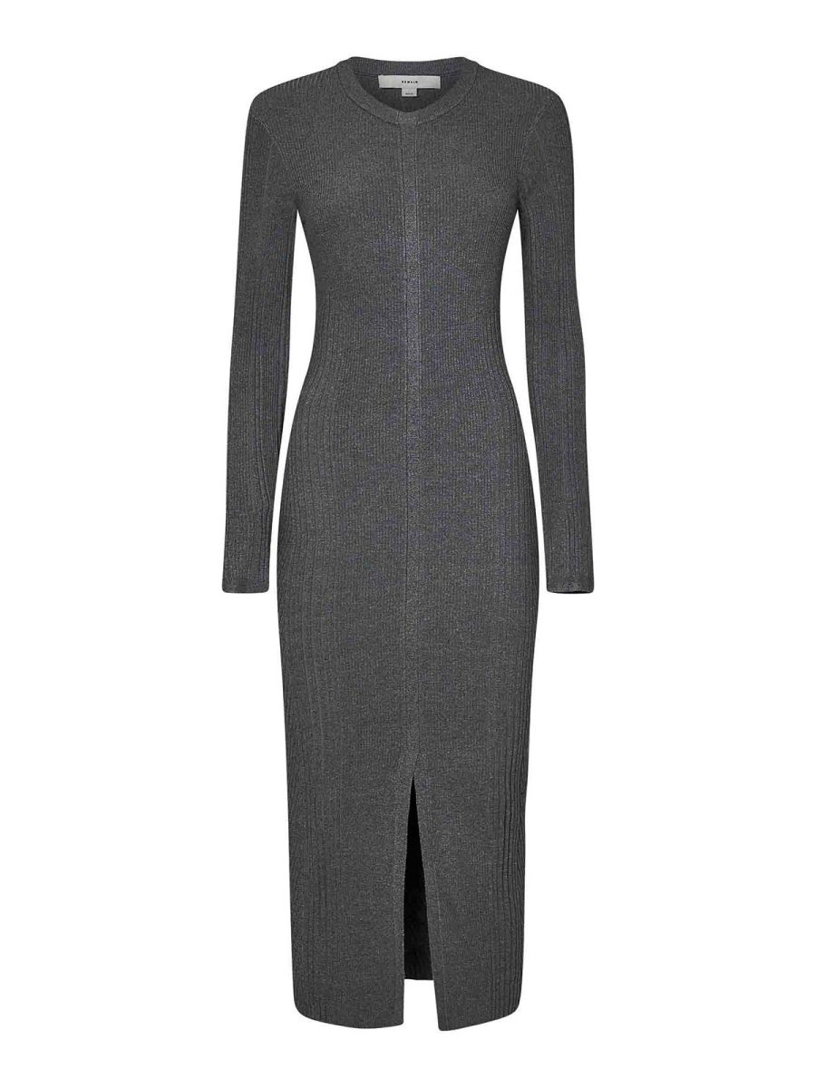 Remain Birger Christensen Robe Au Genou - Gris