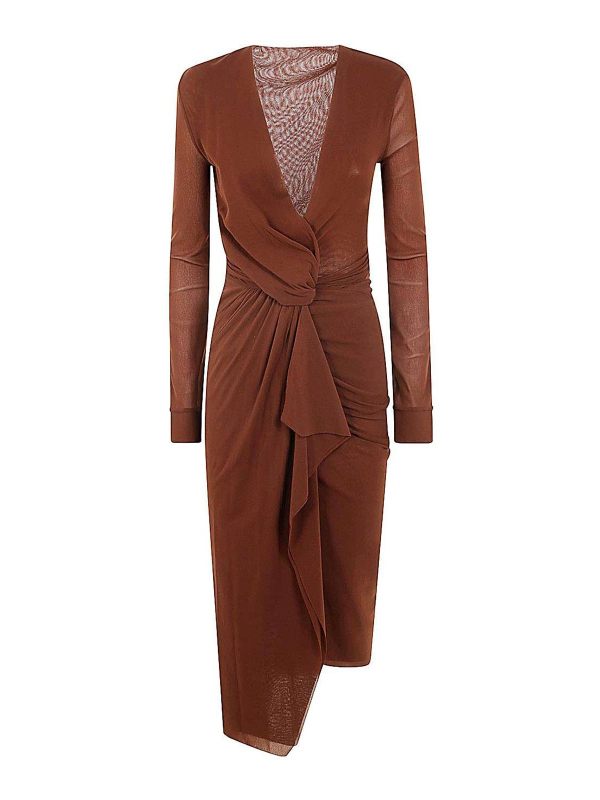 Philosophy di Lorenzo Serafini Maxi Robe - Marron