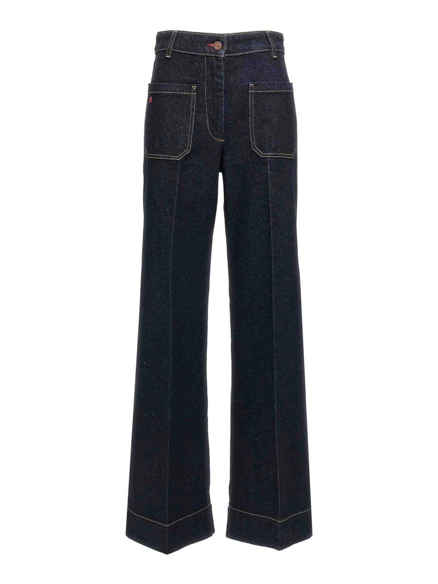 Victoria Beckham Jean Bootcut - Bleu