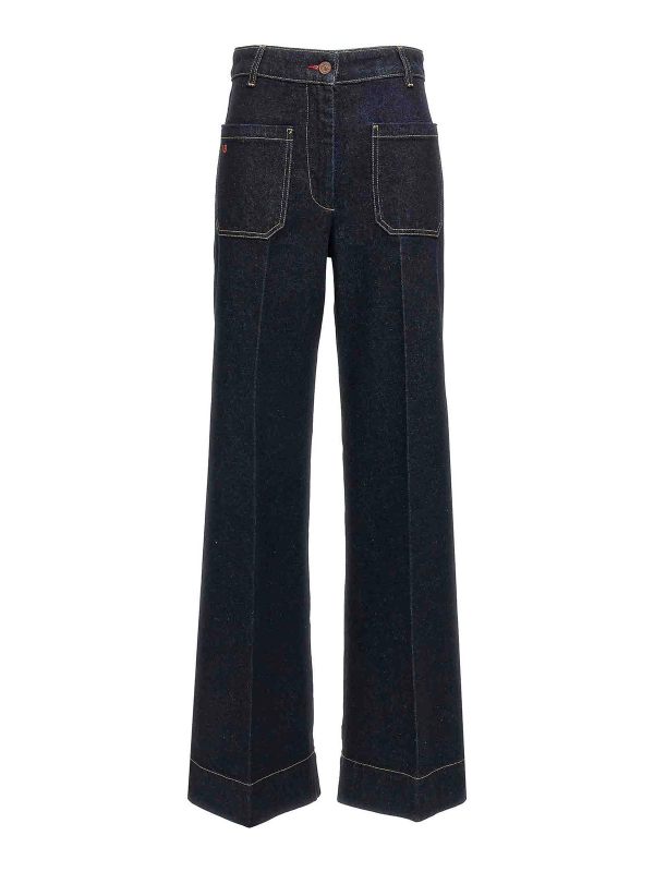 Victoria Beckham Jean Bootcut - Bleu