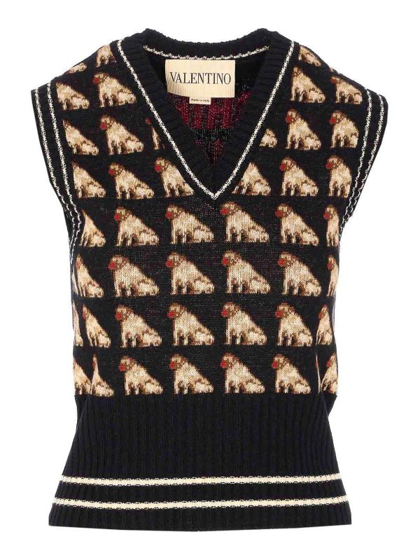 Valentino Garavani Gilet - Noir
