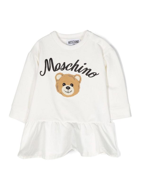 Moschino Kids Robe Au Genou - Blanc