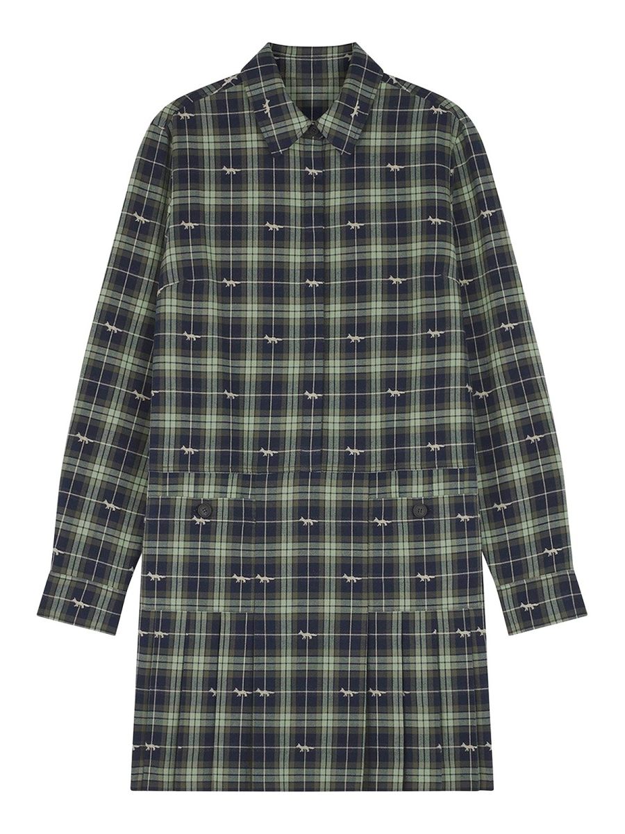 Maison Kitsuné Robe Au Genou - Bleu