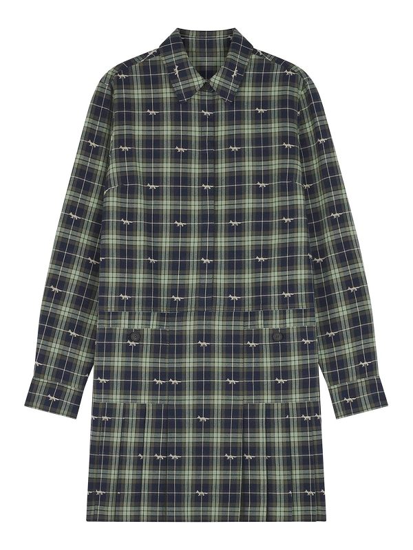 Maison Kitsuné Robe Au Genou - Bleu