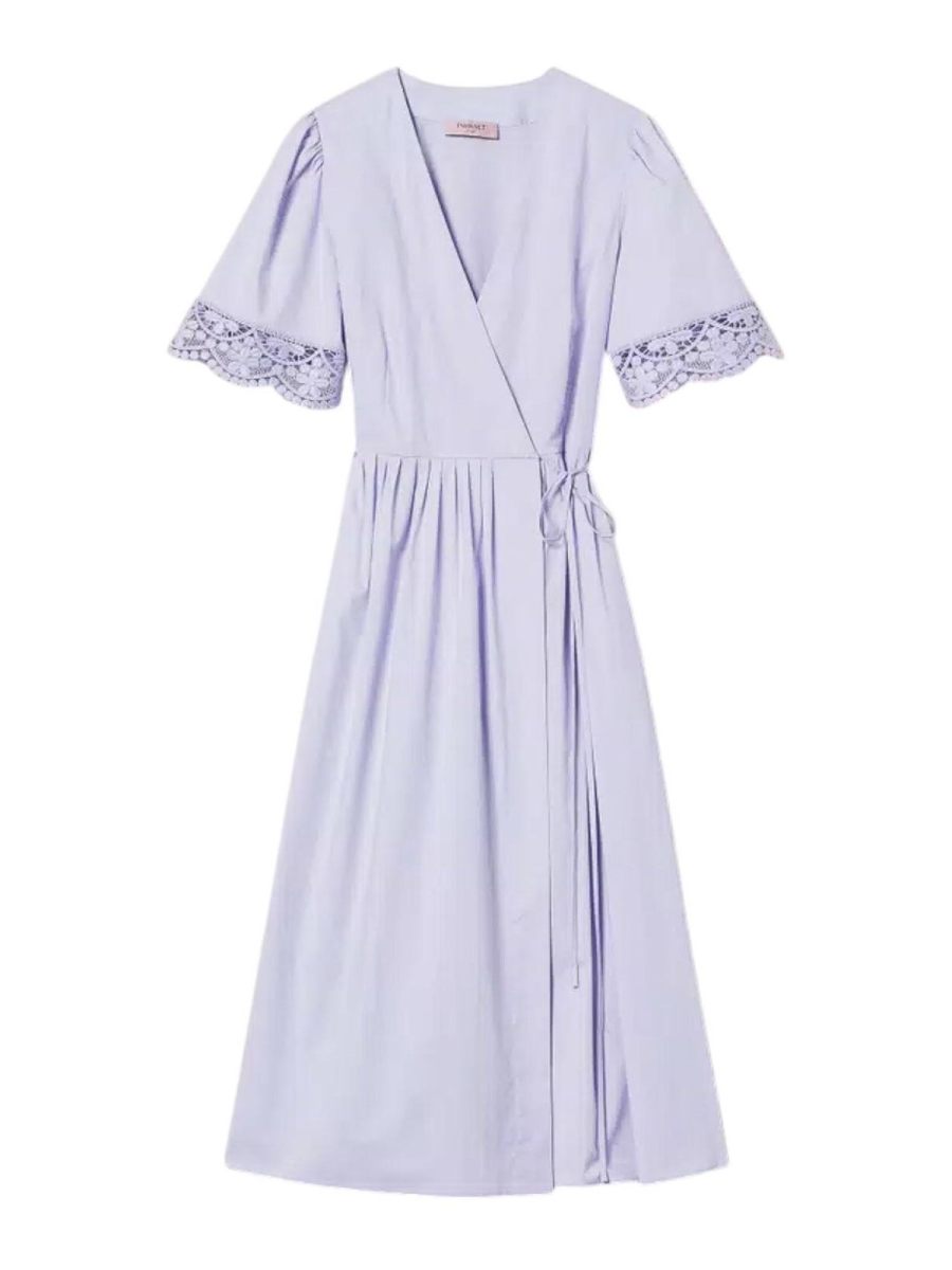 Twinset Robe Au Genou - Violet