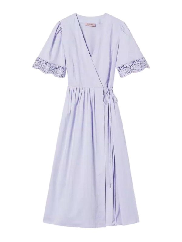 Twinset Robe Au Genou - Violet