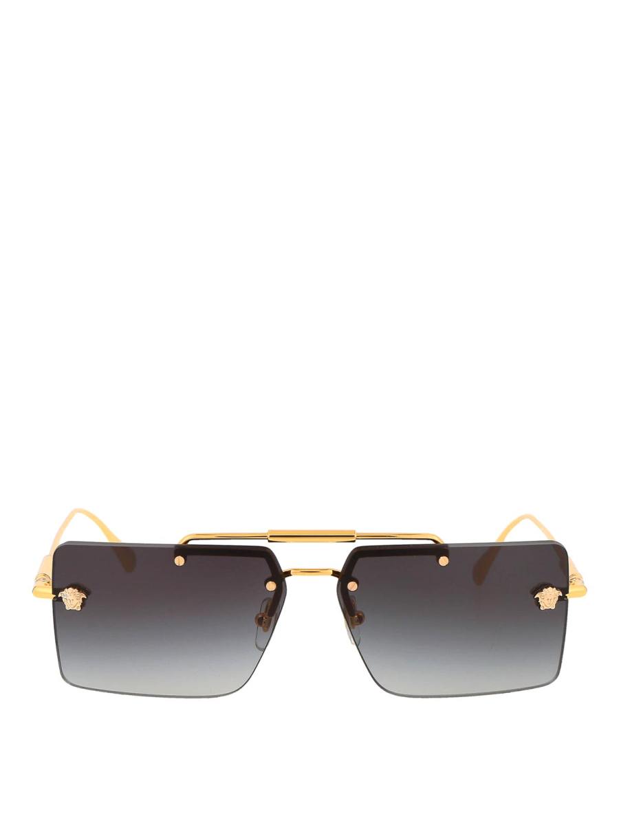 Versace Lunettes De Soleil - Or