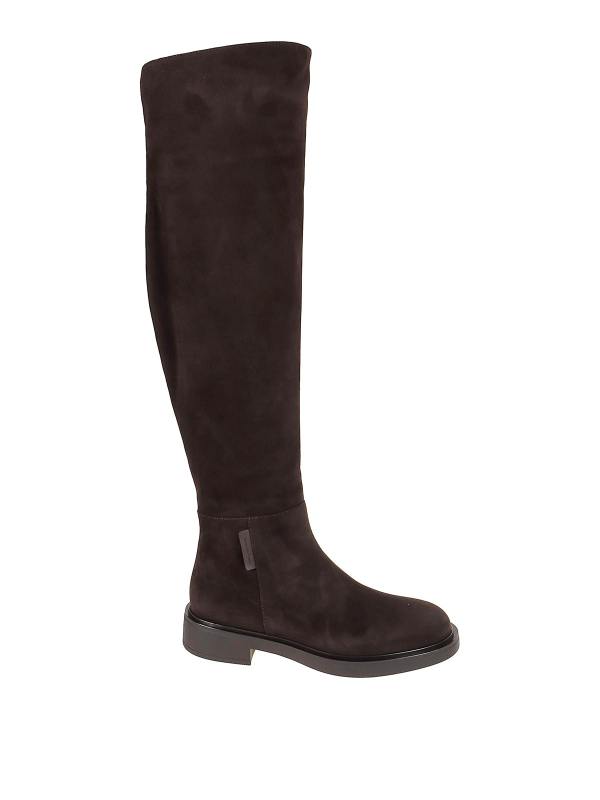 Gianvito Rossi Bottes - Marron Foncé