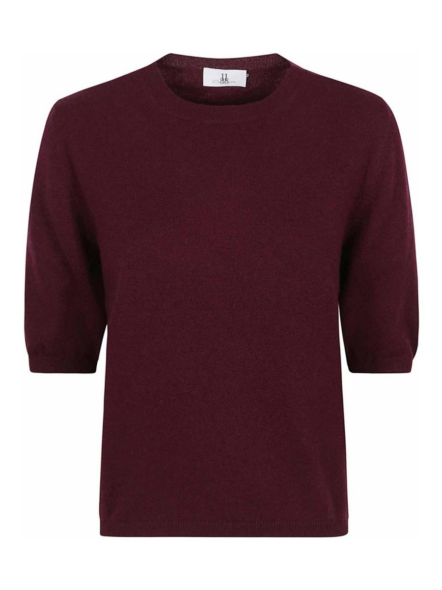 Eleven88 Pull Col Bateau - Rouge Brun