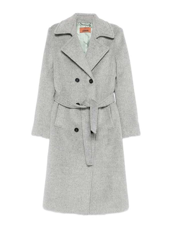 Missoni Manteau Long - Gris