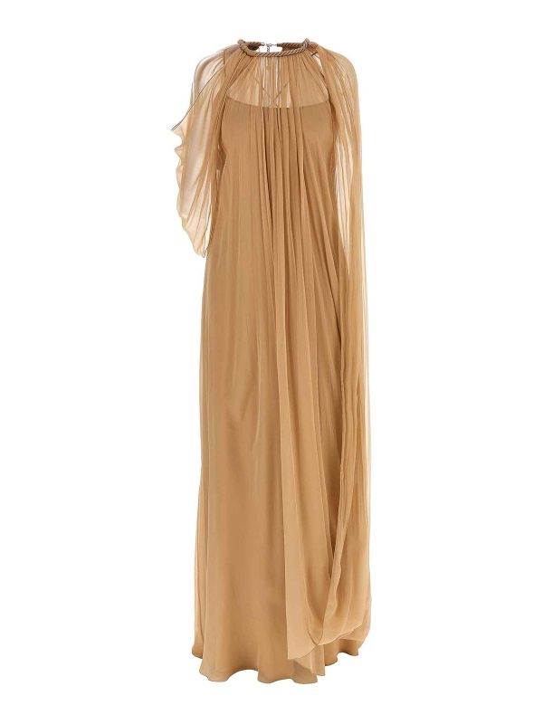 Alberta Ferretti Maxi Robe - Beige