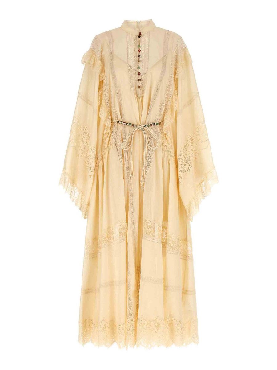 Zimmermann Robe Au Genou - Blanc