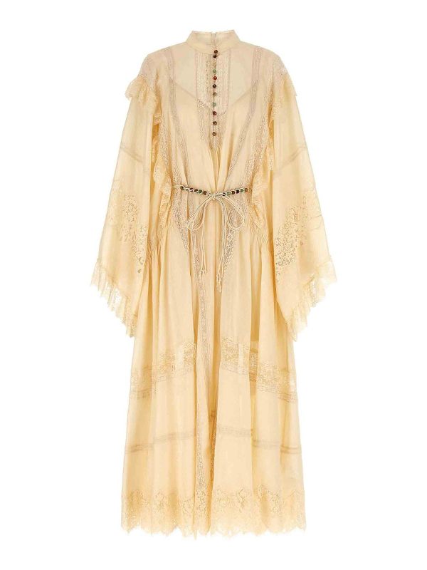 Zimmermann Robe Au Genou - Blanc