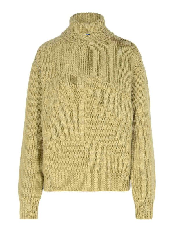 Burberry Pull Col Roulé - Vert