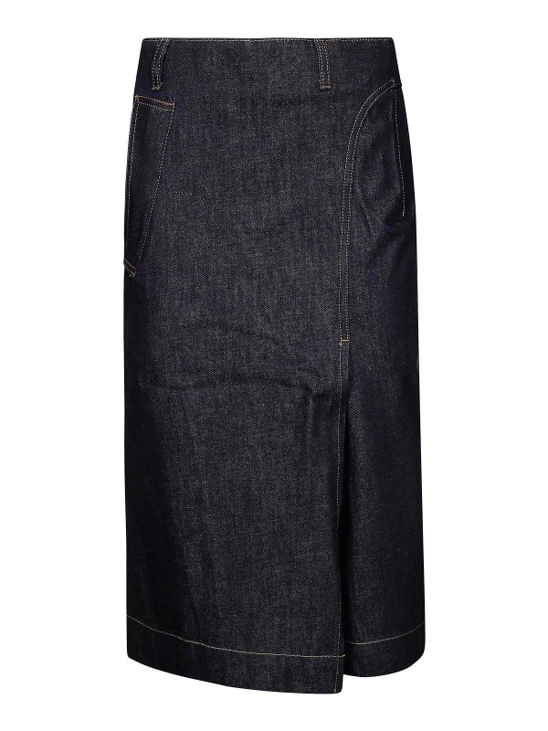 Victoria Beckham Jupe Midi - Délavé