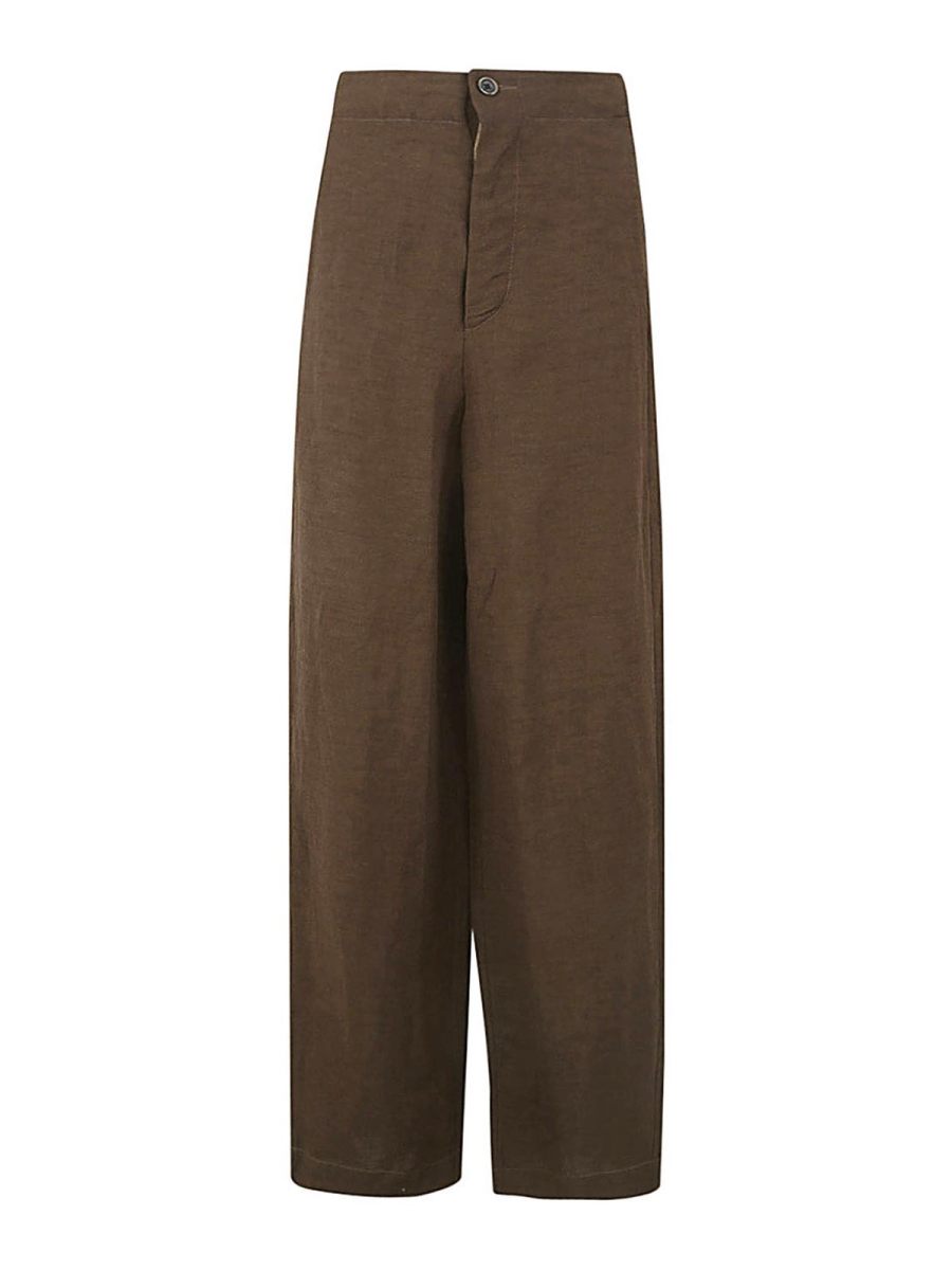 Uma Wang Pantalons Décontractés - Marron