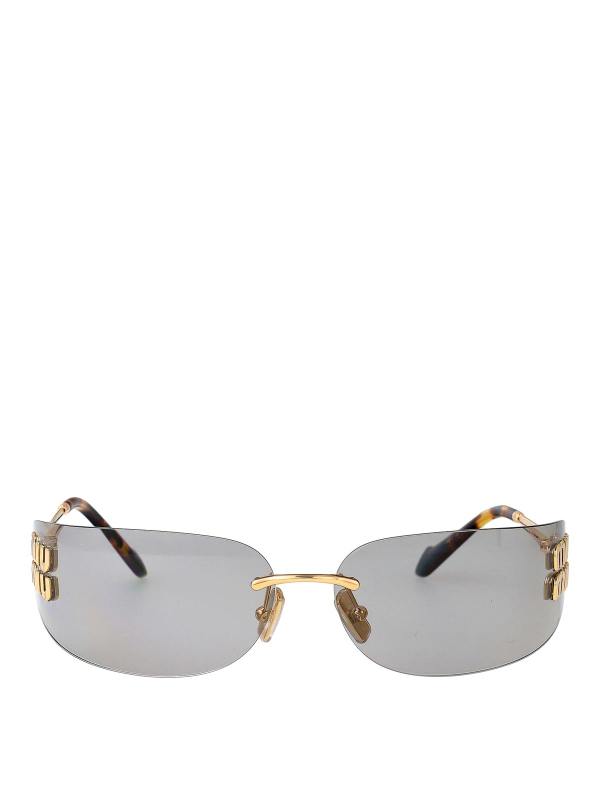 Miu Miu Lunettes De Soleil - Or