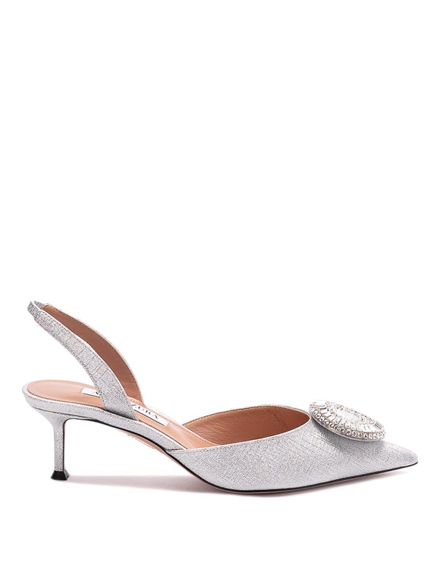 Aquazzura Chaussures À Talon - Argent