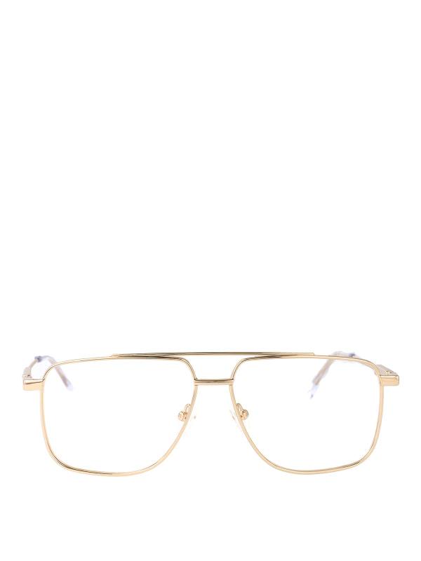 Alexander Mcqueen Lunettes De Soleil - Or