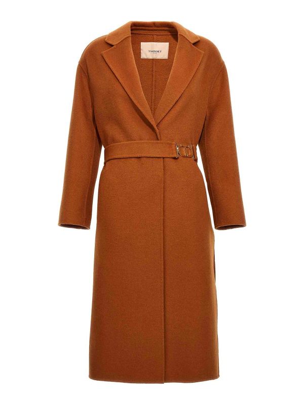 Twinset Manteau Court - Orange
