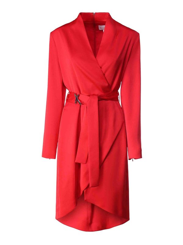 Genny Robe Au Genou - Rouge
