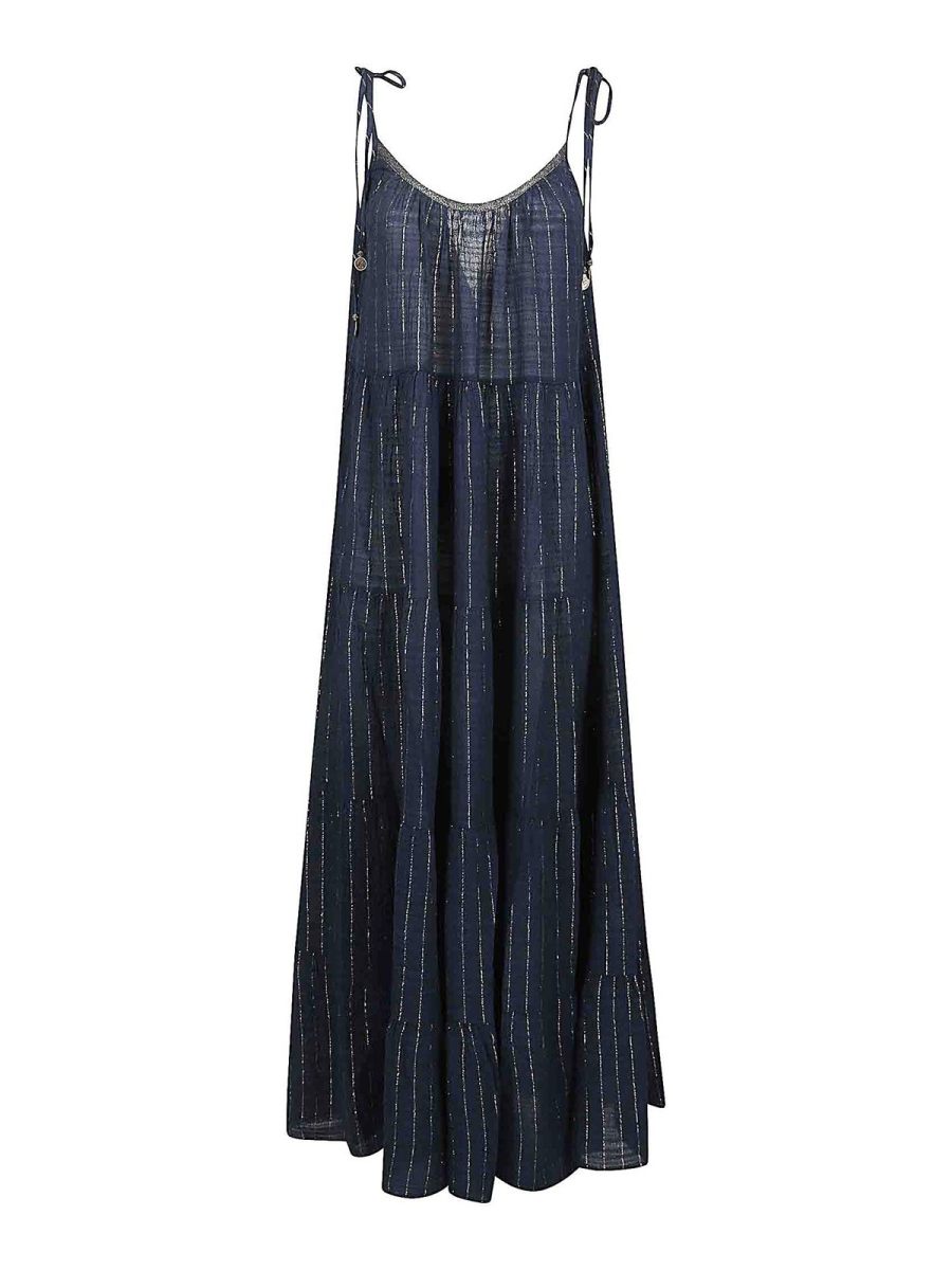 ChristianZen Robe Au Genou - Bleu