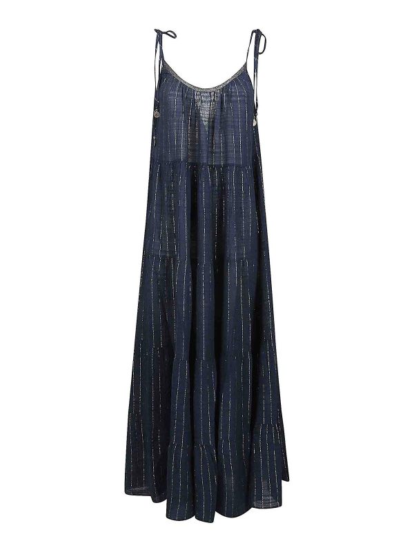 ChristianZen Robe Au Genou - Bleu