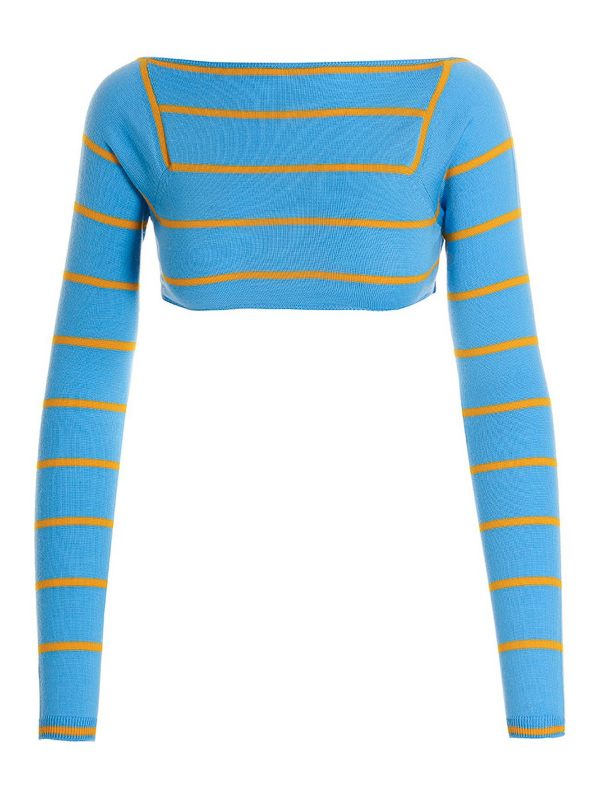 Emilio Pucci Pull Col Rond - Bleu Clair