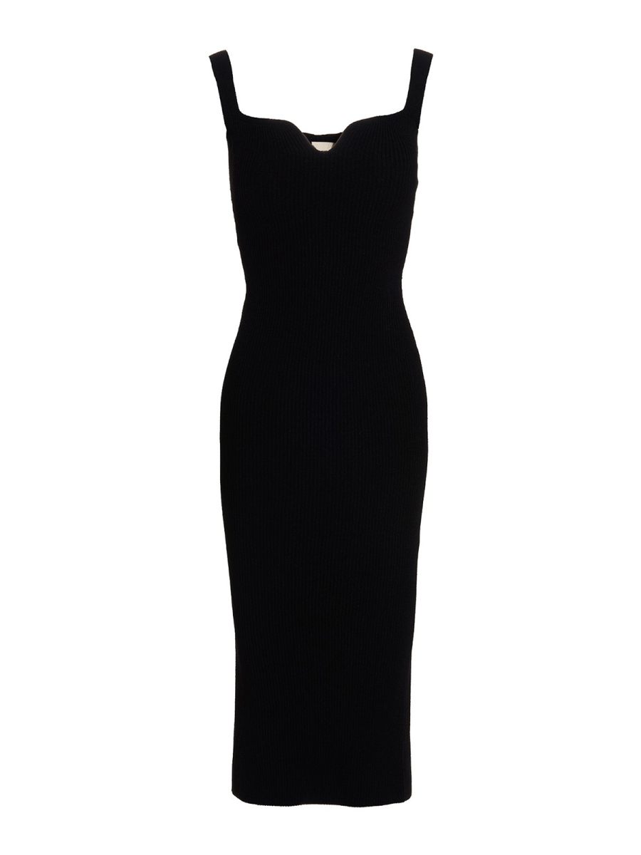 Khaite Robe Au Genou - Noir