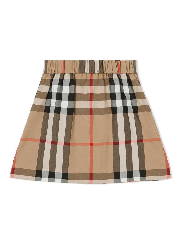 Burberry Jupe Midi - Marron