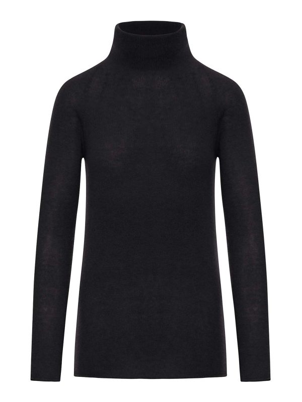 Roberto Collina Pull Col Rond - Noir